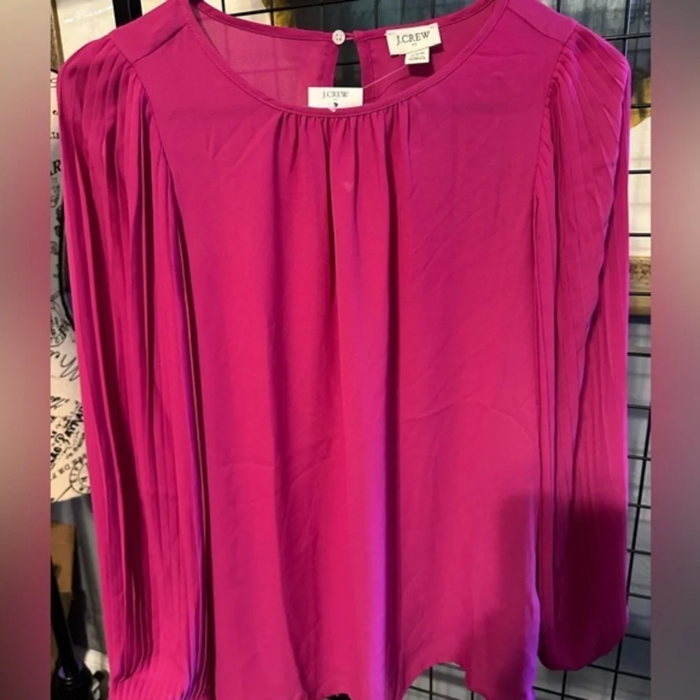 J crew nwt hot pink blouse